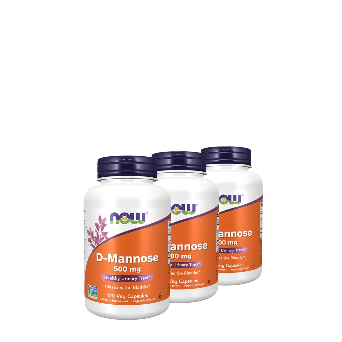 D-mannóz 500 mg, Now D-Mannose, 3x120 kapszula