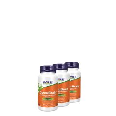 Optimizált kurkuma kivonat 400 mg, Now CurcuBrain Longvida Optimized Curcumin, 3x50 kapszula