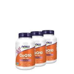 Q10 koenzim 100 mg galagonyával, Now CoQ10 with Hawthorn Berry, 3x180 kapszula