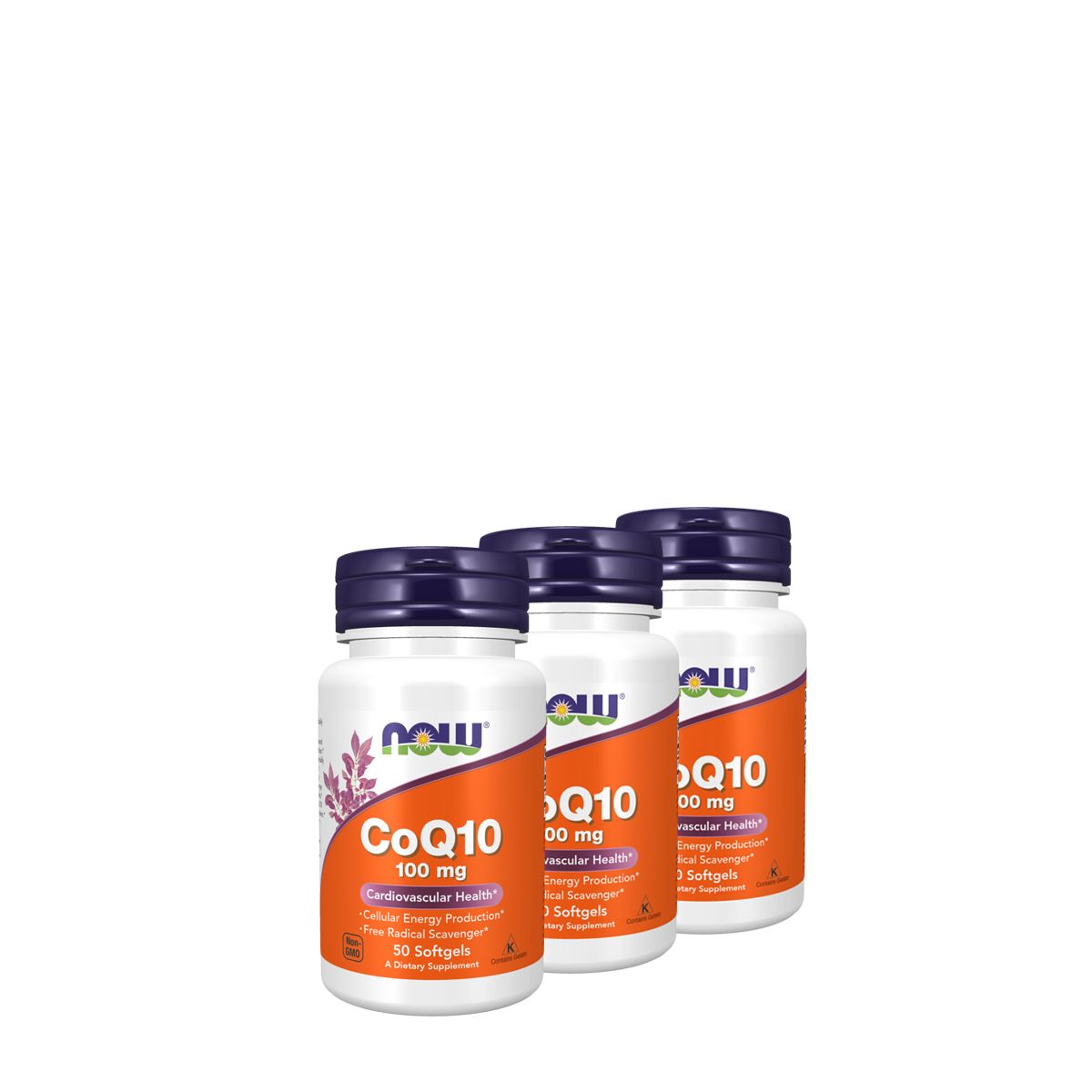 Q10 koenzim 100 mg, Now CoQ10 Cardiovascular Health, 3x50 kapszula