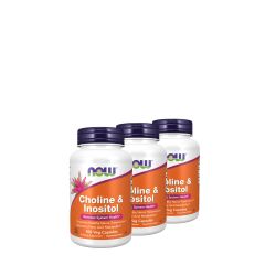 Kolin & inozitol 500 mg, Now Choline & Inositol, 3x100 kapszula