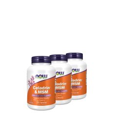 Fejlett ízületvédő komplex, Now Celadrin & MSM 500 mg, 3x120 kapszula