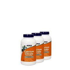 Kálcium citrát por, Now Calcium Citrate Pure Powder, 3x227 g