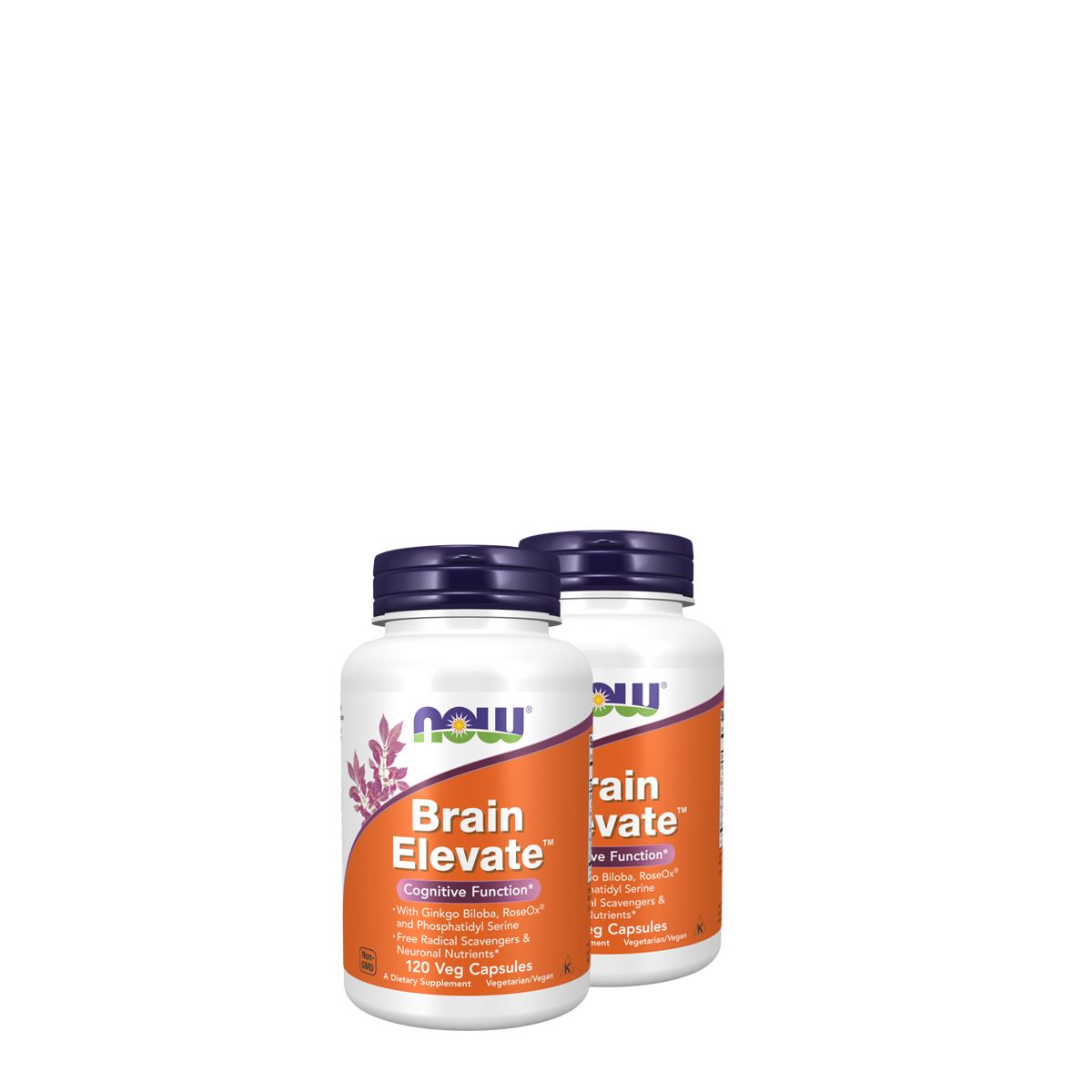 Agyserkentő ginkgoval, rozmaringgal és foszfatidil-szerinnel, Now Brain Elevate, 2x120 kapszula
