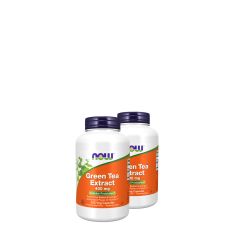 Zöldtea kivonat 400 mg, Now Green Tea Extract, 2x250 kapszula