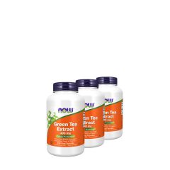 Zöldtea kivonat 400 mg, Now Green Tea Extract, 3x250 kapszula