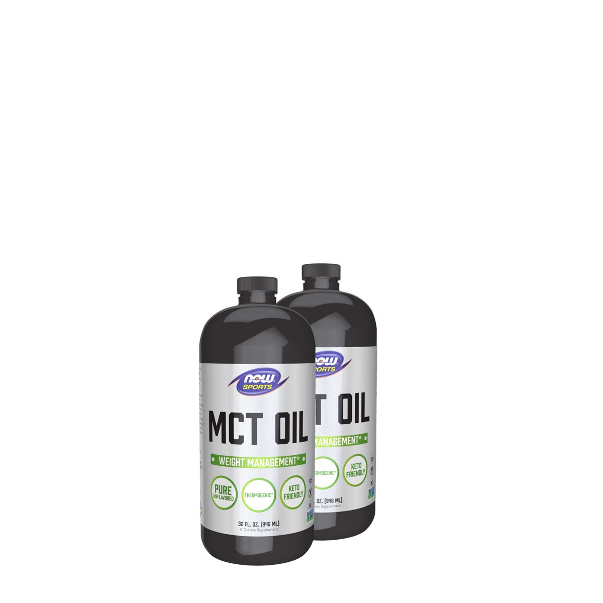 Tiszta MCT olaj, Now Pure MCT Oil, 2x946 ml
