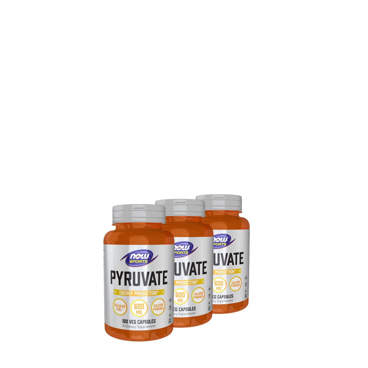 Piruvát zsírégető 600 mg, Now Pyruvate, 3x100 kapszula
