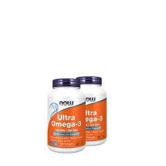 Nagydózisú halolaj 500 EPA/ 250 DHA, Now Ultra Omega-3, 2x180 kapszula