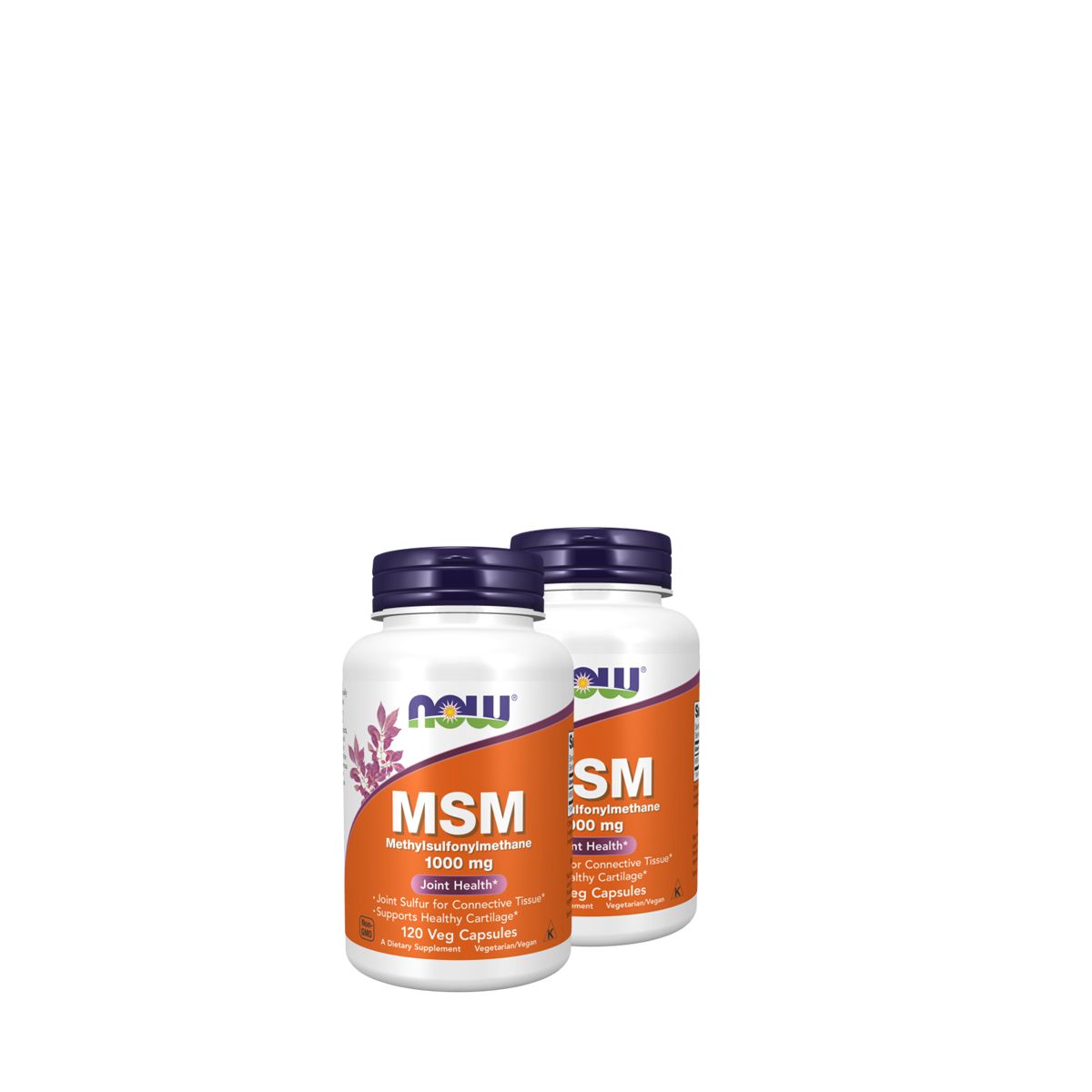 Ízületvédő MSM 1000 mg, Now MSM Methylsulfonylmethane, 2x120 kapszula