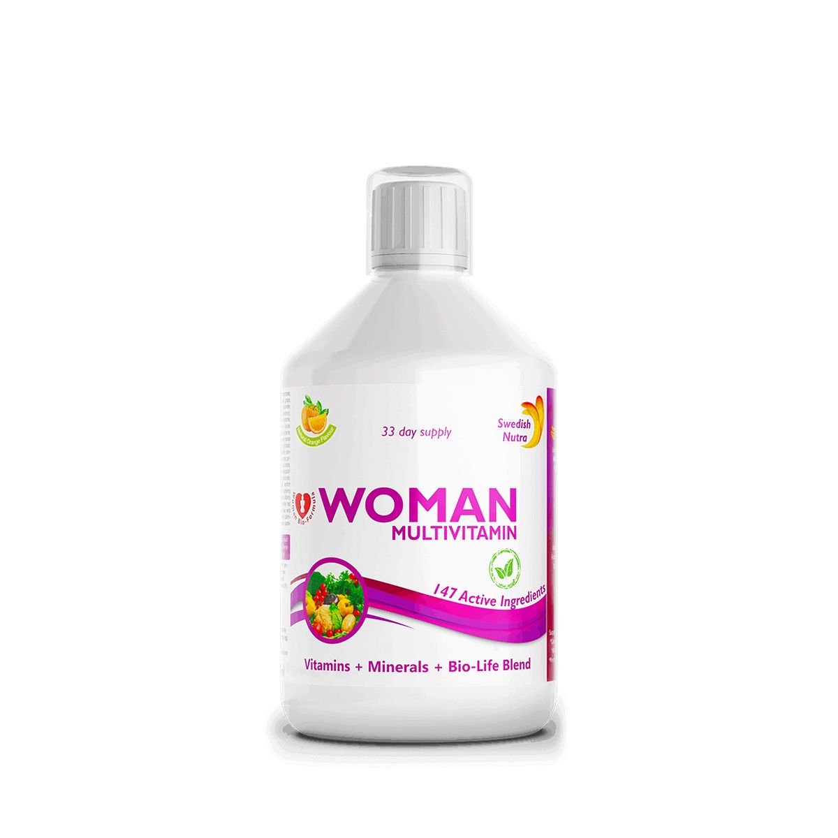 Folyékony multivitamin nőknek, Swedish Nutra Woman Multivitamin, 500 ml