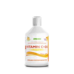 Folyékony C-vitamin és D3 vitamin, Swedish Nutra Vitamin C+D3, 500 ml
