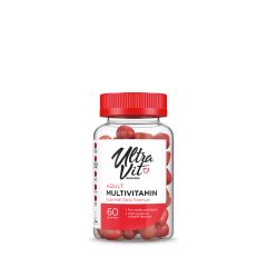 Felnőtt multivitamin, UltraVit Adult Multivitamin Gummies, 60 gumicukor