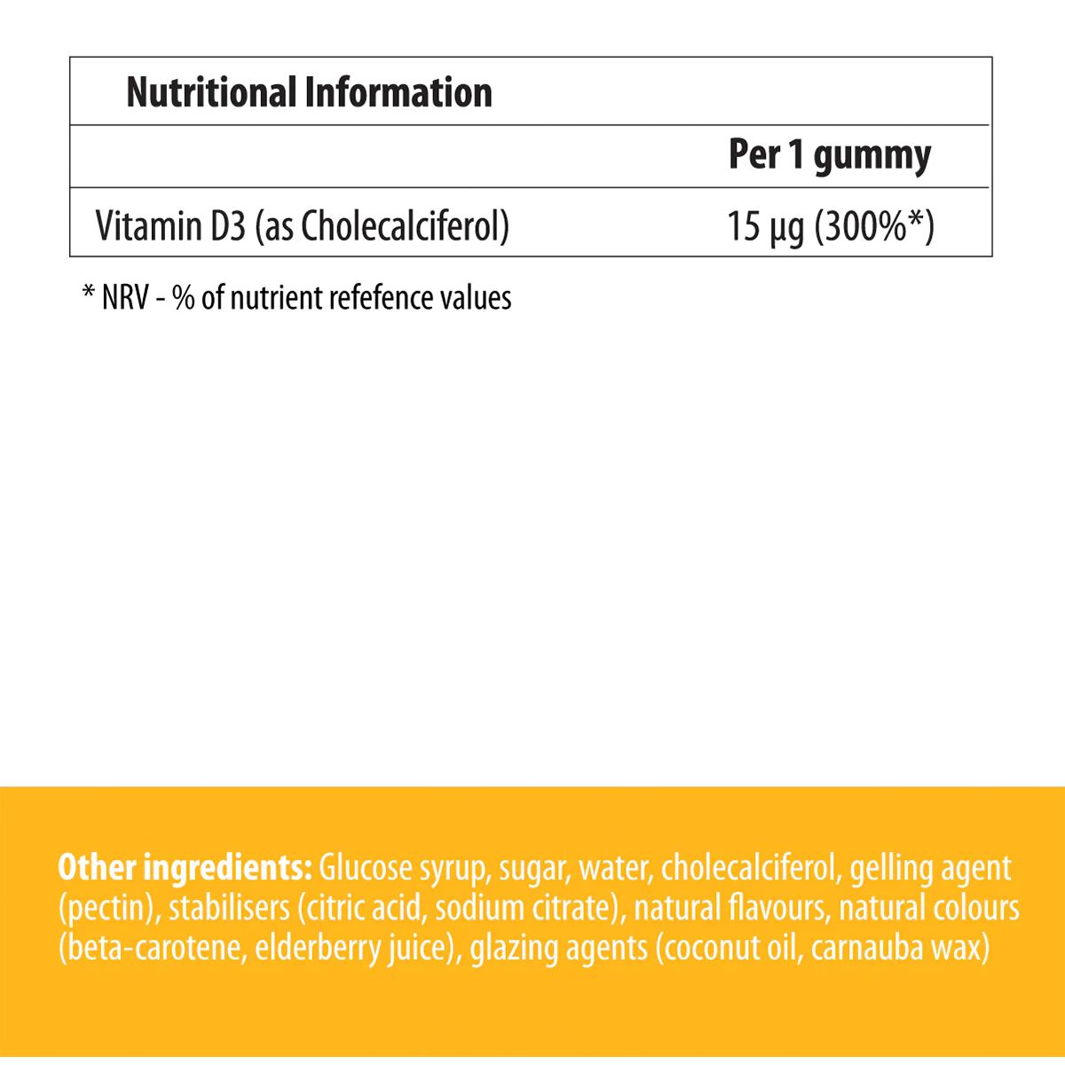 D3-vitamin, UltraVit Vitamin D3 Gummies, 60 gumicukor
