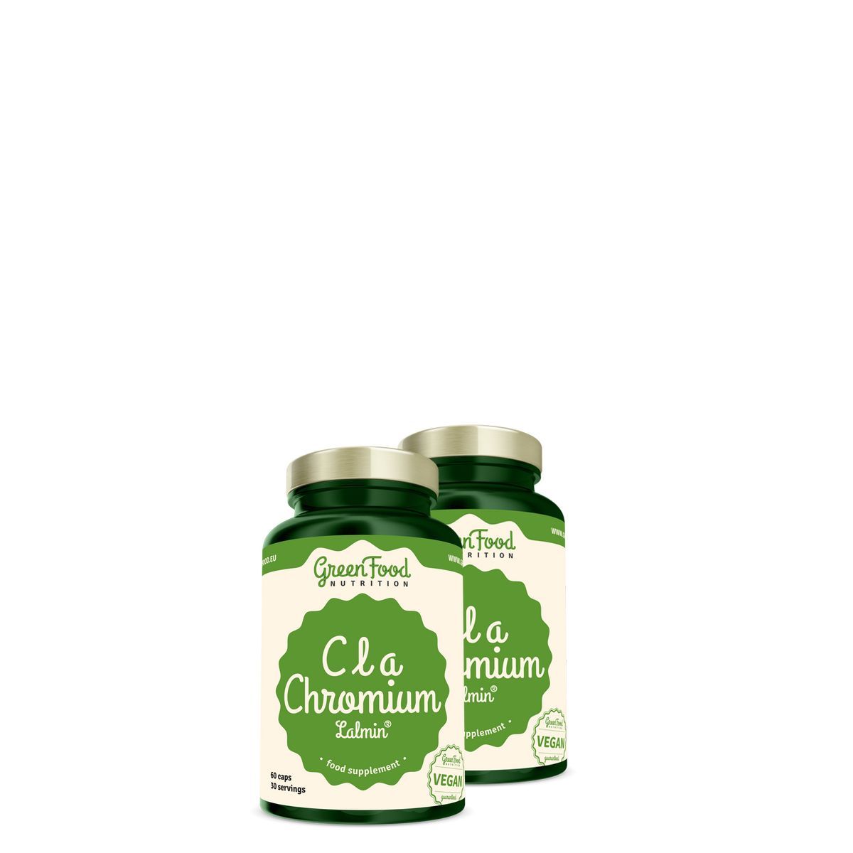 CLA és króm, GreenFood Nutrition CLA + Chromium Lalmin, 2x60 kapszula