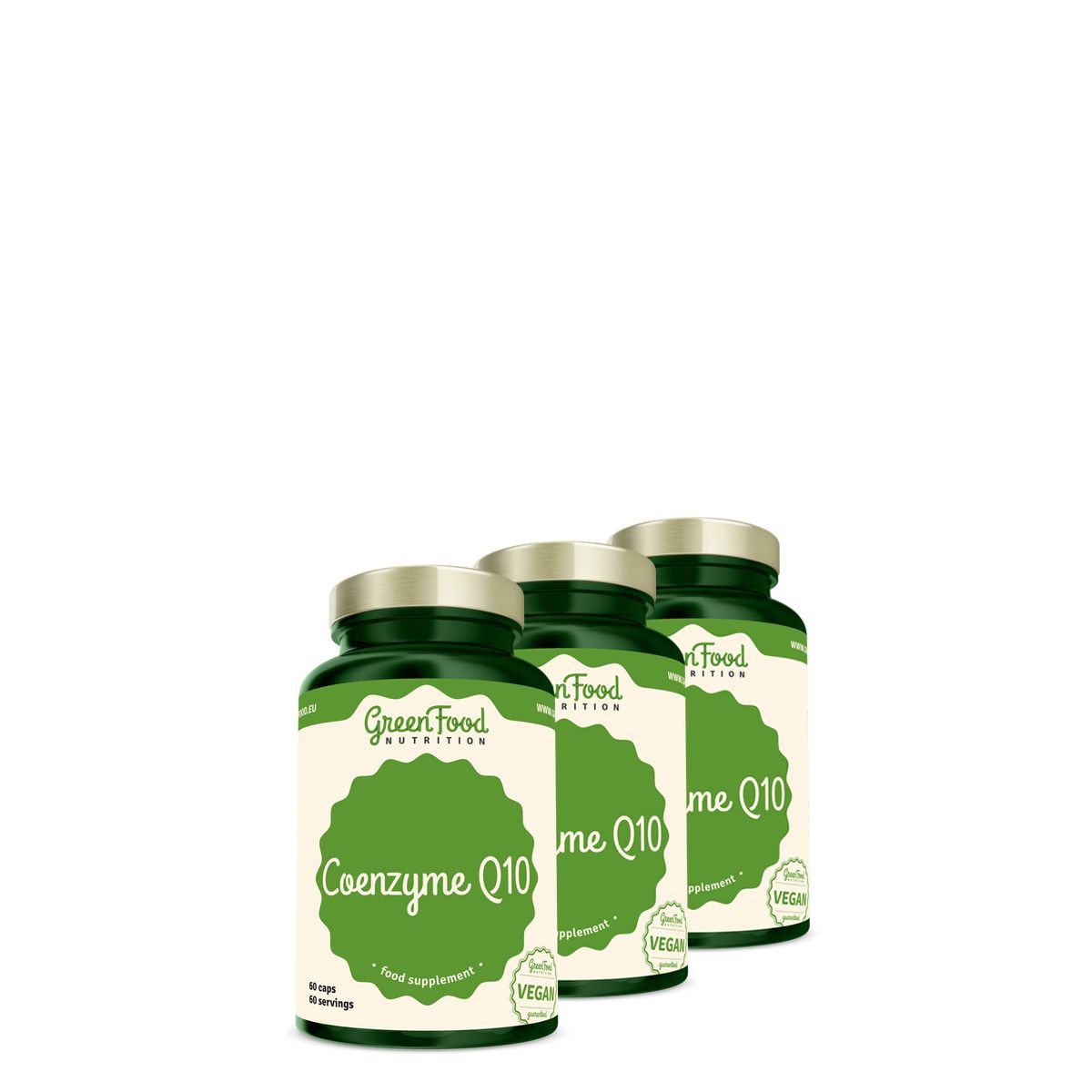 Q10 koenzim 60 mg, GreenFood Nutrition Conezyme Q10, 3x60 kapszula