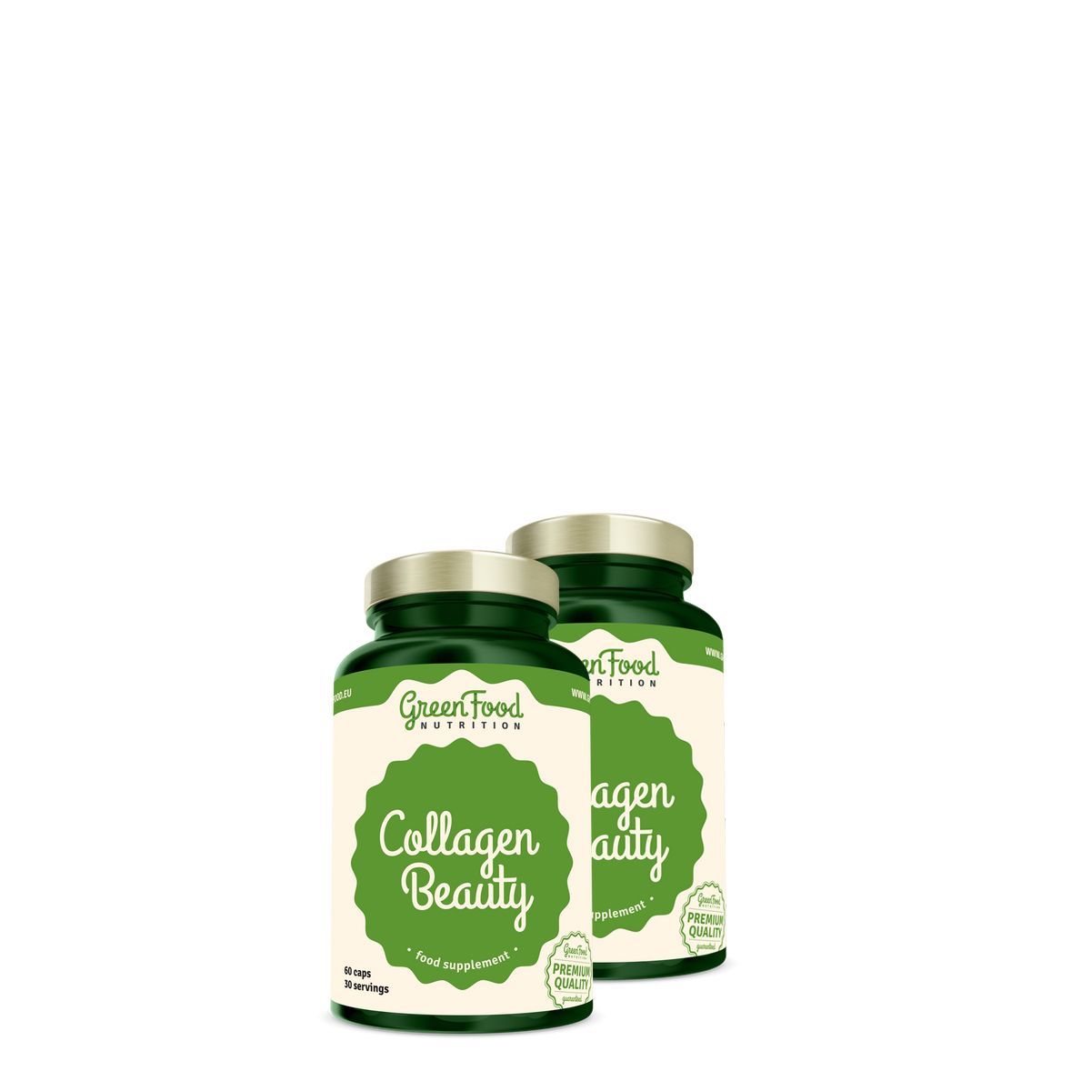 Hal kollagén peptidek, GreenFood Nutrition Collagen Beauty, 2x60 kapszula