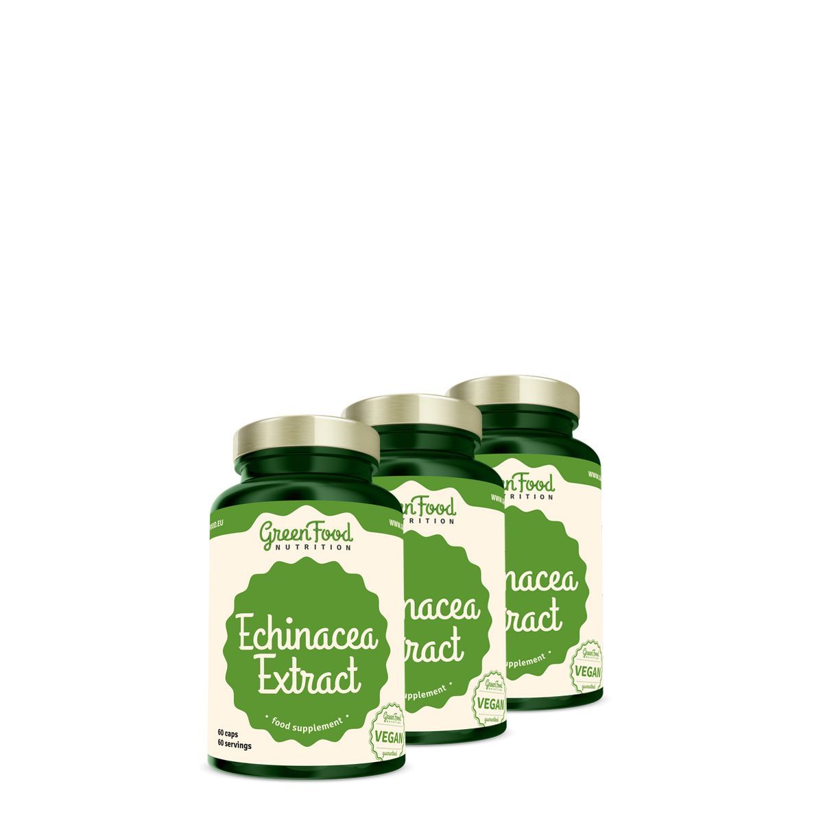 Bíbor kasvirág 350 mg, GreenFood Nutrition Echinacea, 3x60 kapszula