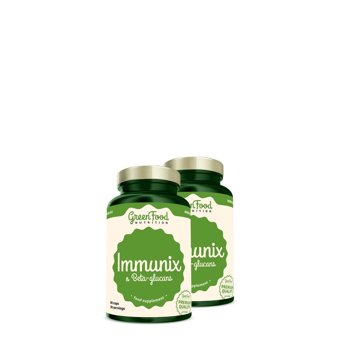 Immunerősítő béta-glükánnal, GreenFood Nutrition Immunix & Beta-Glucans, 2x90 kapszula