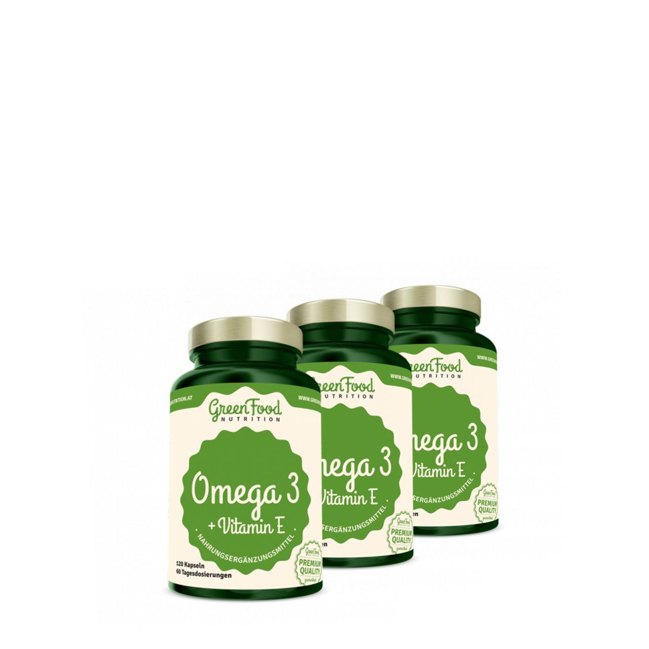 Halolaj 1000 mg 30% omega-3 , GreenFood Nutrition Omega-3, 3x120 kapszula