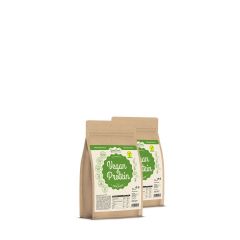 Vegán fehérjepor borsó- és sütőtök fehérjéből, GreenFood Nutrition Vegan Protein, 2x750 g