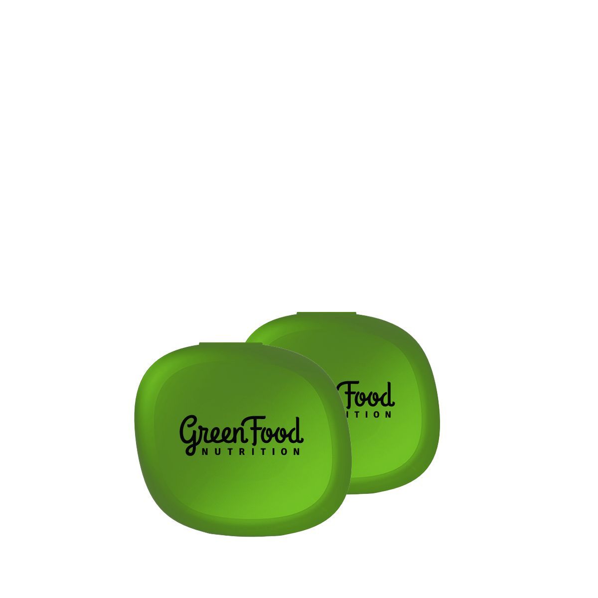 Zöld tablettatartó doboz, GreenFood Nutrition Green Pillbox, 2 darab