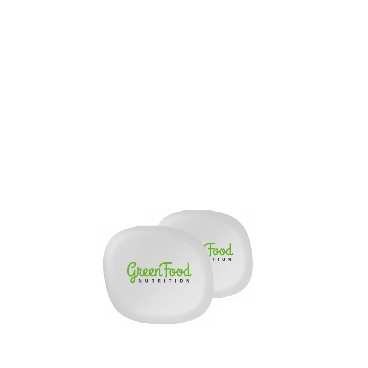 Fehér tablettatartó doboz, GreenFood Nutrition White Pillbox, 2 darab