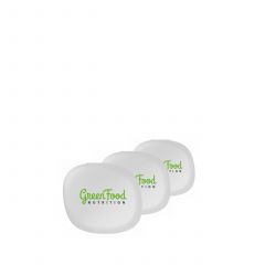 Fehér tablettatartó doboz, GreenFood Nutrition White Pillbox, 3 darab