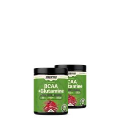 Elágazó láncú aminosavak glutaminnal, GreenFood Performance BCAA + Glutamine, 2x420 g