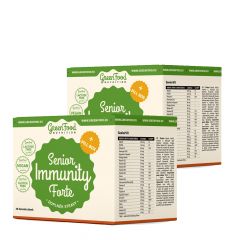 Időskori immunrendszer támogató csomag ajándék kapszulatartóval, GreenFood Nutrition Senior Immunity Forte + Pillbox, 2 x 120 kapszula