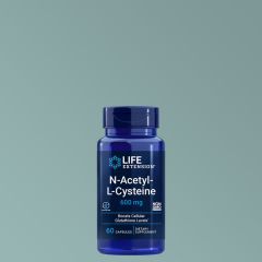 NAC 600 mg, Life Extension N-acetyl-L-cysteine, 60 kapszula