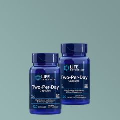 Magas dózisú multivitamin, Life Extension Two-Per-Day, 2x120 kapszula
