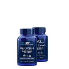 Halolaj komplex szezám- és olivaolajjal, Life Extension Super Omega-3, 2x240 gélkapszula