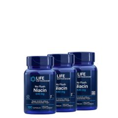 Bőrpír mentes niacin 640 mg, Life Extension No Flush Niacin, 3x100 kapszula