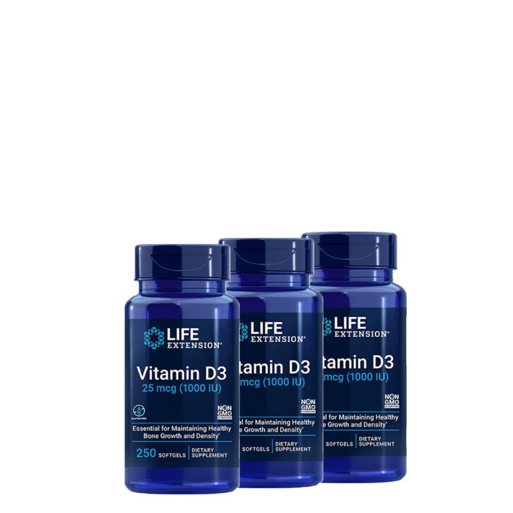 D-vitamin 1000 IU, Life Extension Vitamin D3, 3x250 gélkapszula D-vitamin 1000 IU, Life Extension Vitamin D3, 3x250 gélkapszula