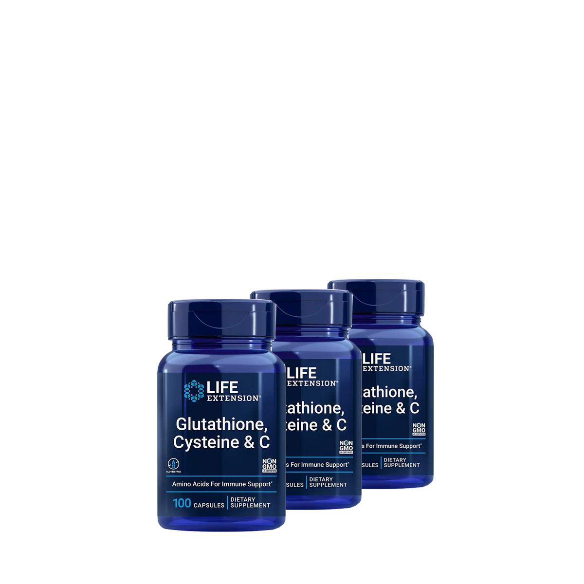 Immunerősítő komplex, Life Extension Glutathione Cysteine & C, 2x100 kapszula