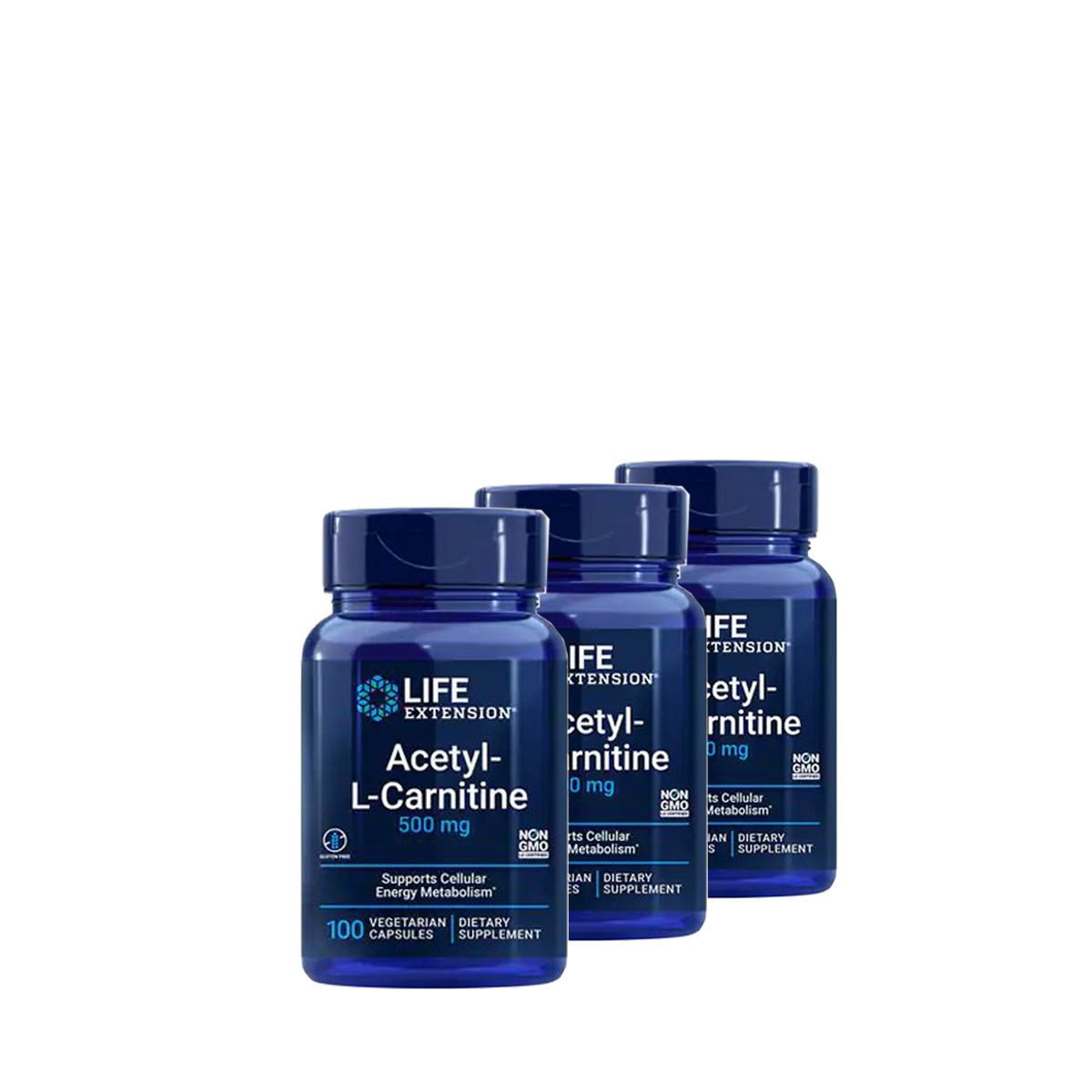 Acetil-l-karnitin 500 mg Life Extension Acetyl-L-Carnitine, 3x100 kapszula