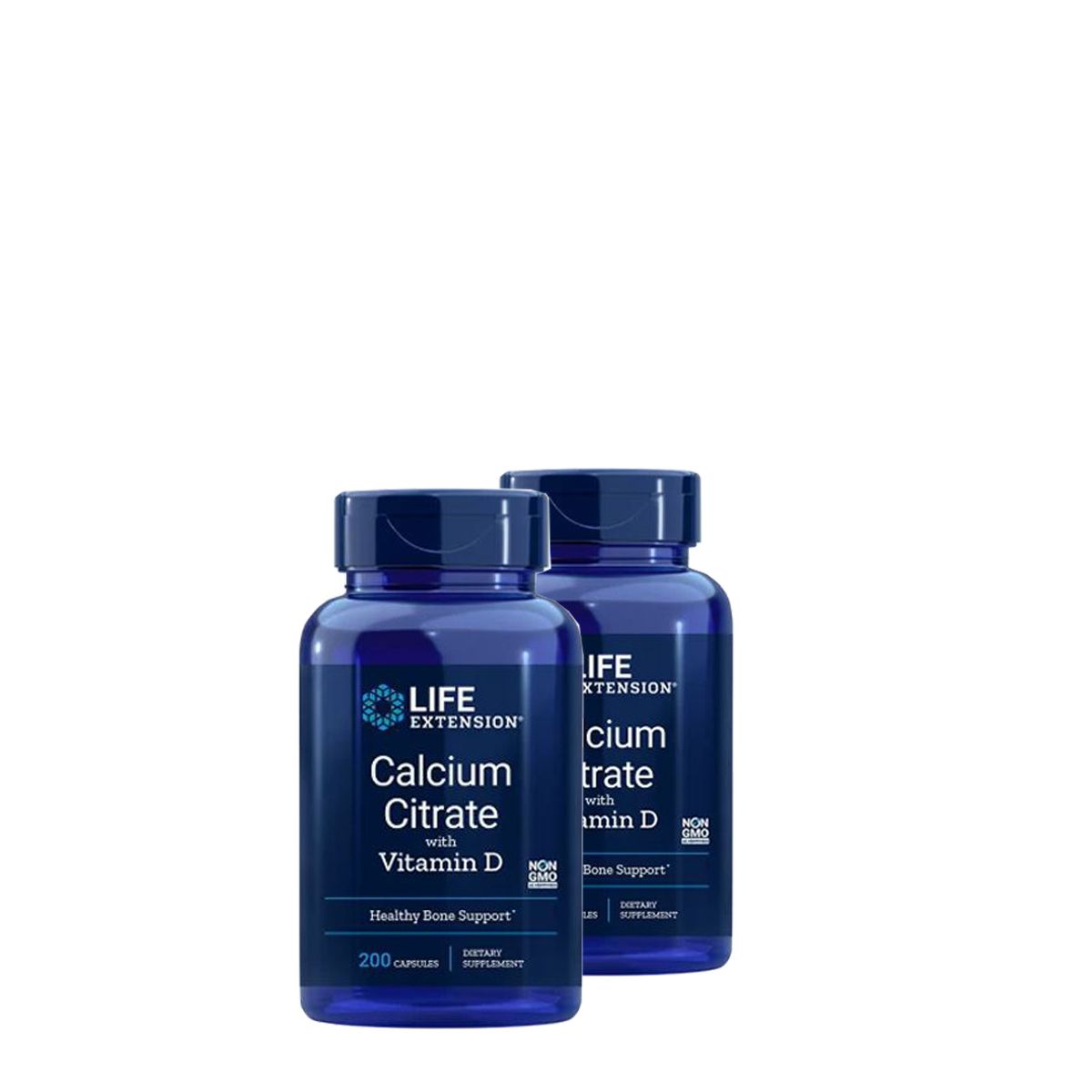 Kálcium citrát D-vitaminnal, Life Extension Calcium Citrate, 2x200 kapszula