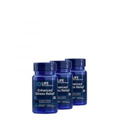 Stresszoldó komplex citromfűvel és teaninnal, Life Extension Enhanced Stress Relief, 3x30 kapszula