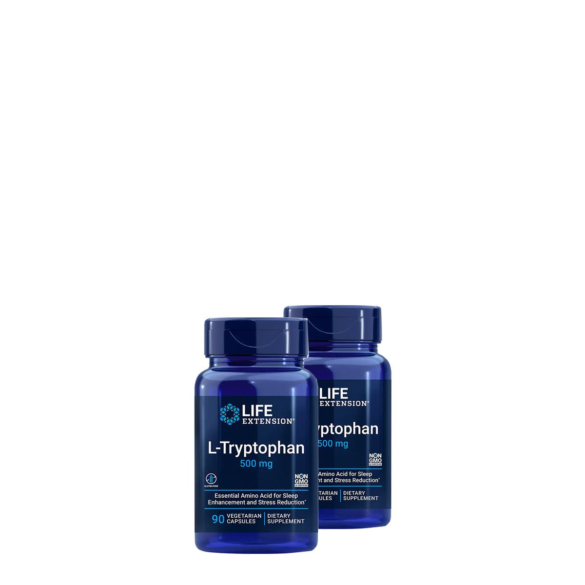 L-triptofán aminosav 500 mg, Life Extension L-Tryptophan, 2x90 kapszula