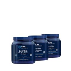 Szójalecitin por 97% foszfatid tartalommal, Life Extension Lecithin 97% Phosphatids, 3x454 g