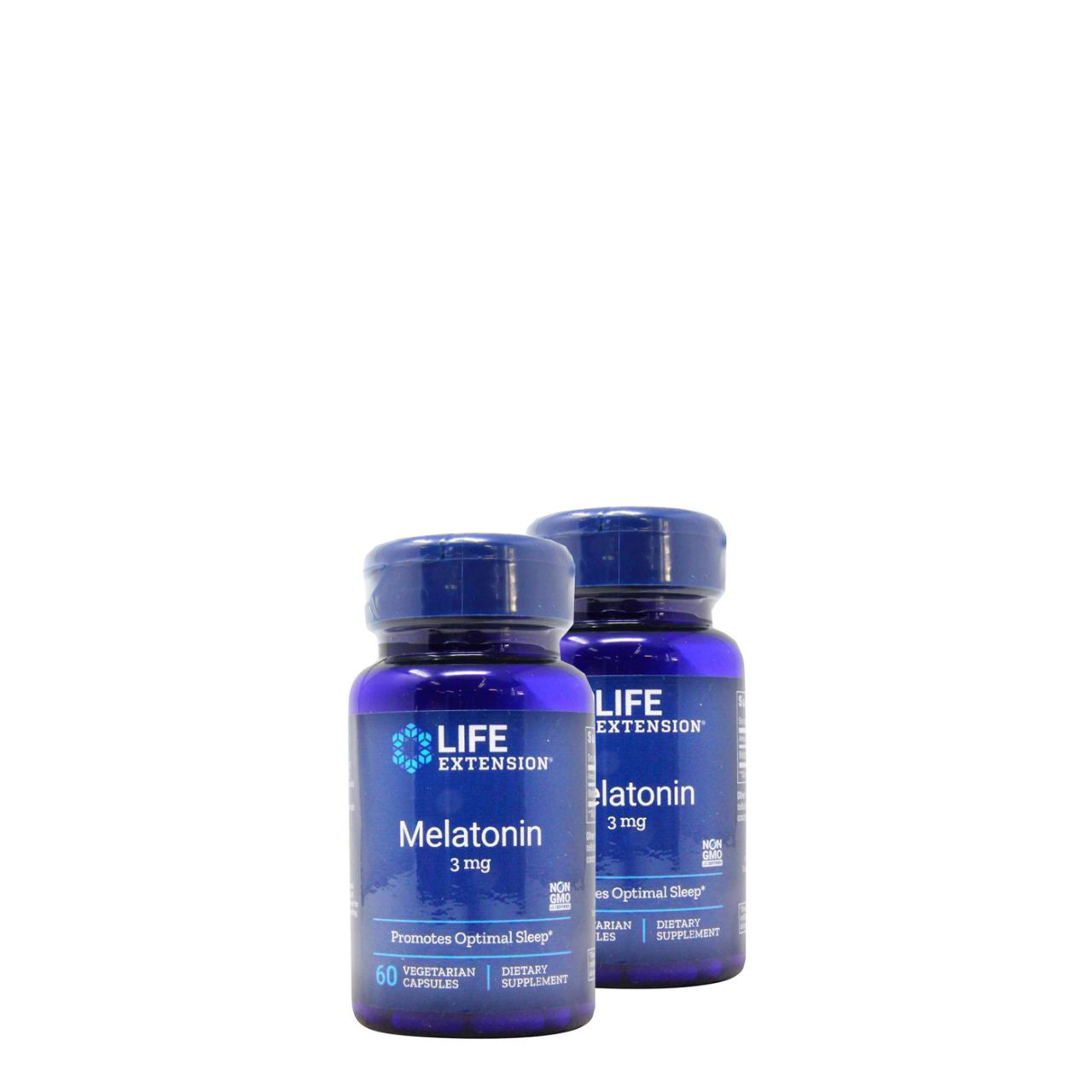 Nagydózisú melatonin 3 mg, Life Extension Melatonin, 2x60 kapszula
