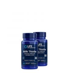 Standardizált máriatövis kivonat, Life Extension Milk Thistle, 2x60 kapszula