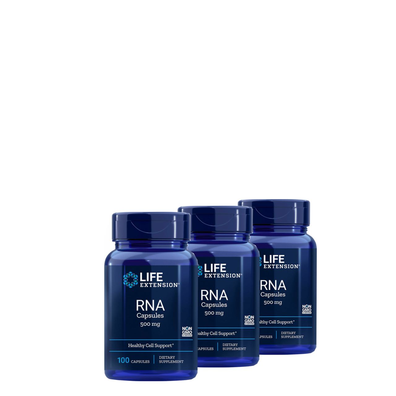 Ribonukleinsav 500 mg, Life Extension RNA Capsules, 3x100 kapszula