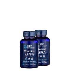 Magas dózisú jód 1000 mcg, D- és K-vitaminokkal, Life Extension Vitamins D & K with Sea-Iodine, 2x60 kapszula