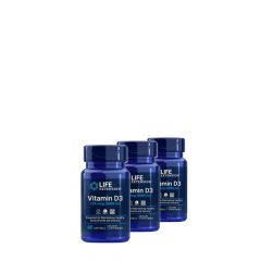 Vegán D-vitamin 5000 IU, Life Extension Vegan Vitamin D3 125 mcg, 3x60 kapszula