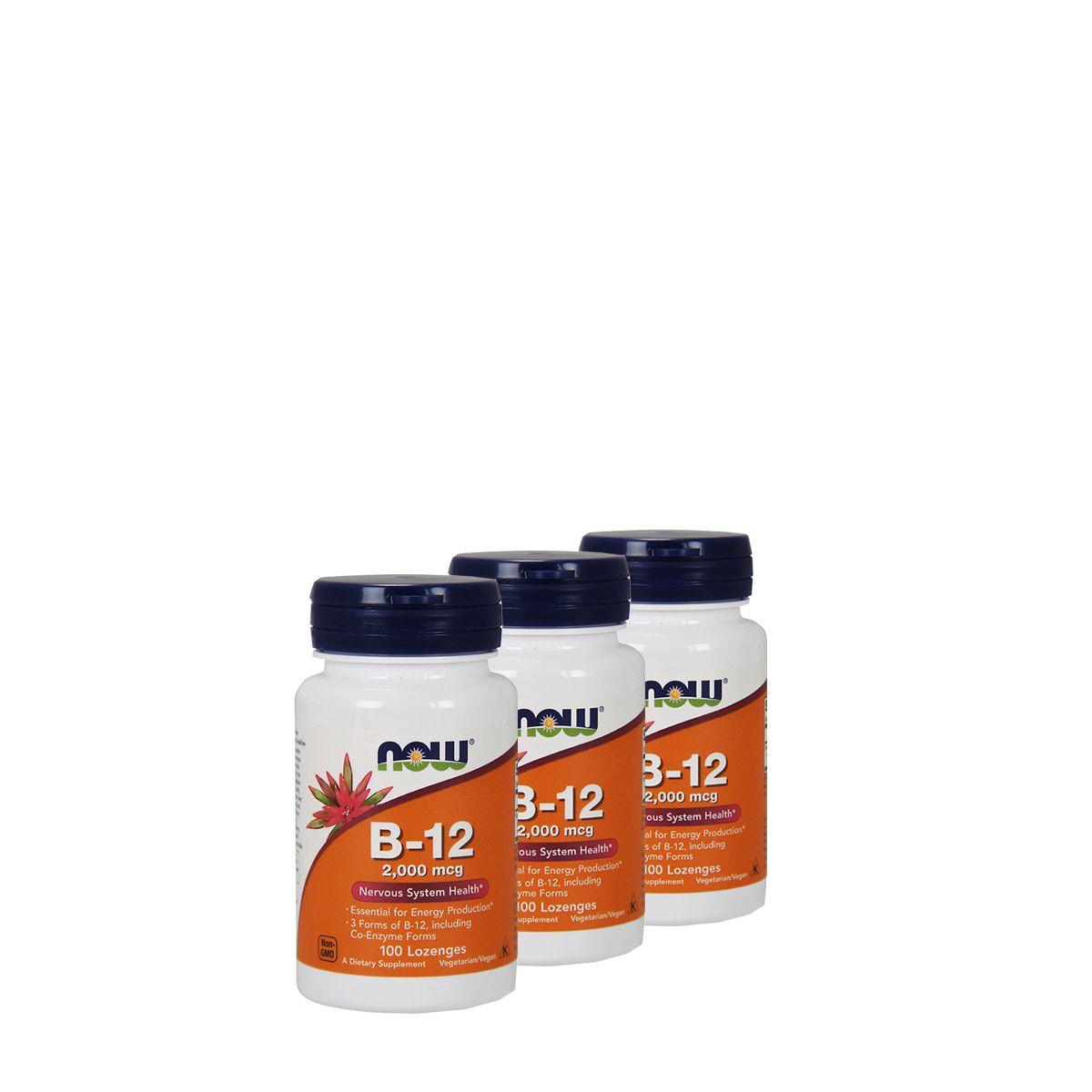B-12 vitamin 2000 mcg, Now B-12, 3x100 tabletta