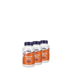 Propolisz 5:1 kivonat, Now Propolis 1500 Extract, 3x100 kapszula