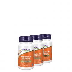 Probiotikum 25 milliárd CFU, Now Probiotic-10 25 Billion, 3x30 kapszula