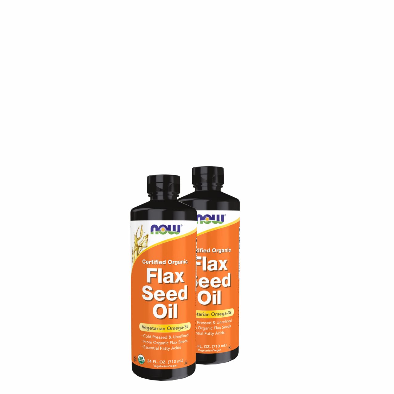 Bio lenmagolaj, Now Organic Flax Seed Oil, 2x710 ml